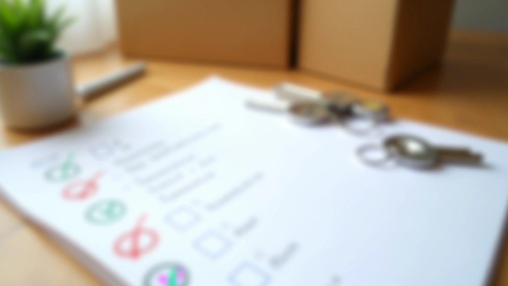 Liste de contrôle détaillée pour déménagement sur documents