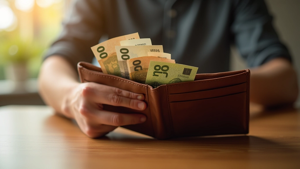 Portefeuille ouvert avec billets d'euros, représentant les coûts et amendes liés au non-respect du préavis