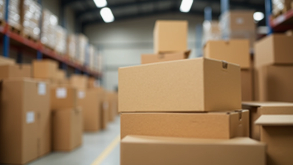 Cartons de déménagement empilés